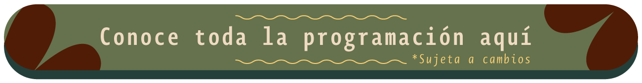 Conoce toda la programación aquí. Sujeta a cambios.