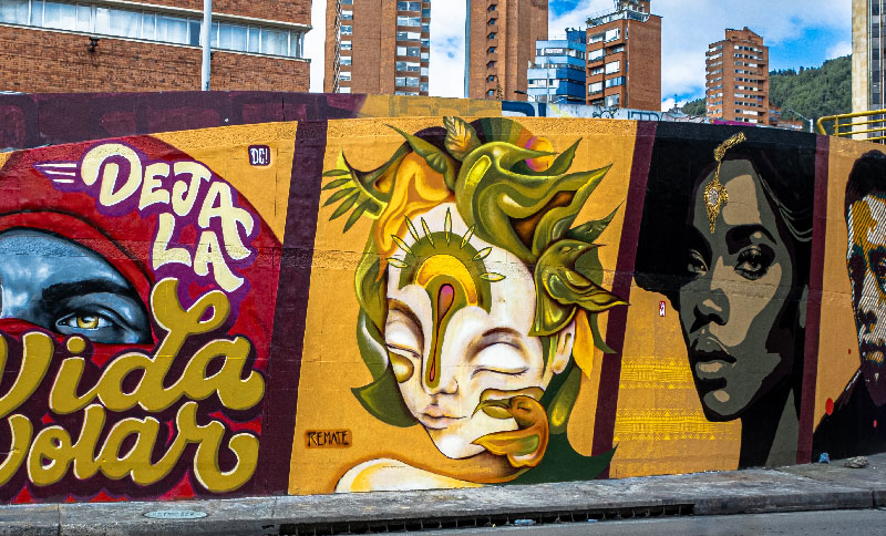Arte urbano en la calle 26