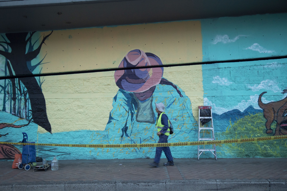 Arte Urbano de una campesina