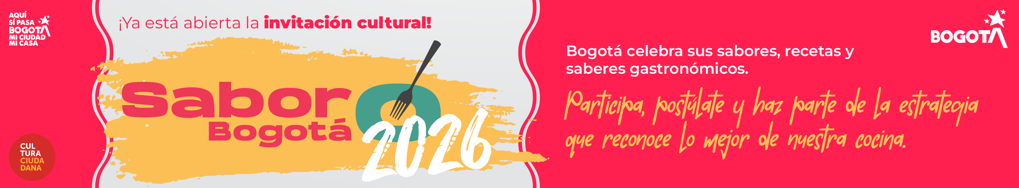 Banner: Bogotá premia los mejores sabores de la ciudad con estímulos de hasta 10 millones de pesos