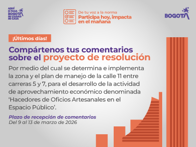 Calle 11  (cra 5 y 7) 11 hacedores de oficios 