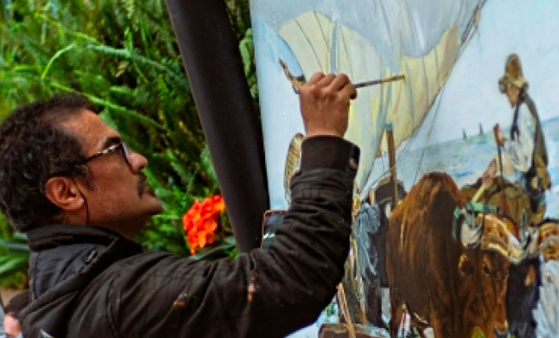 Persona pintando