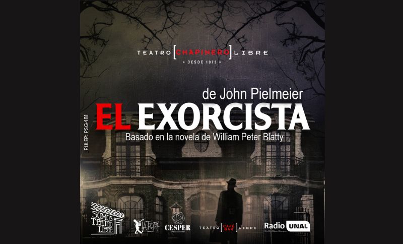 Flayer obra de teatro El Exorcista