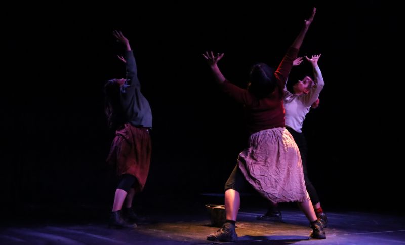 Actores de teatro en función