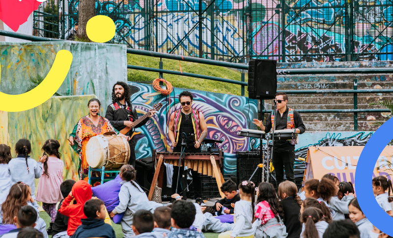 Fiesta cultural para niños y niñas