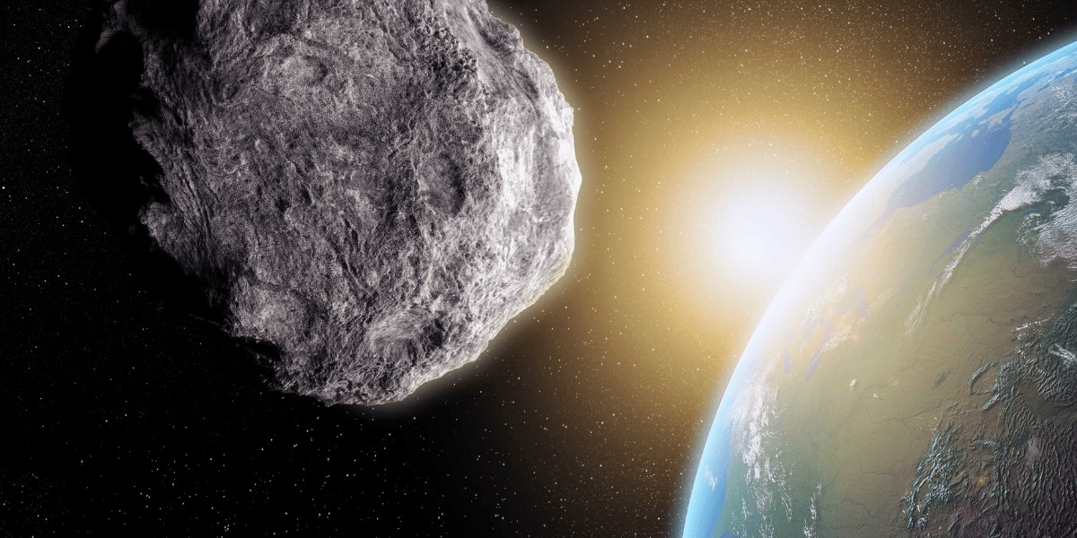 Imagen de asteroide acercándose a la Tierra