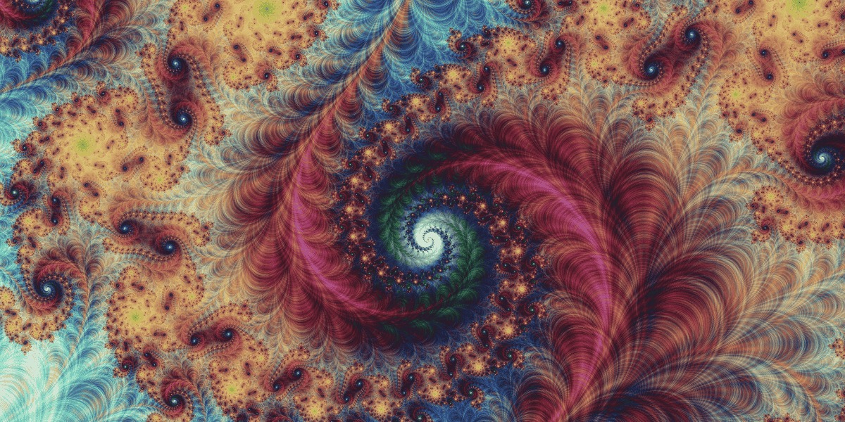Imagen abstracta de una espiral en colores