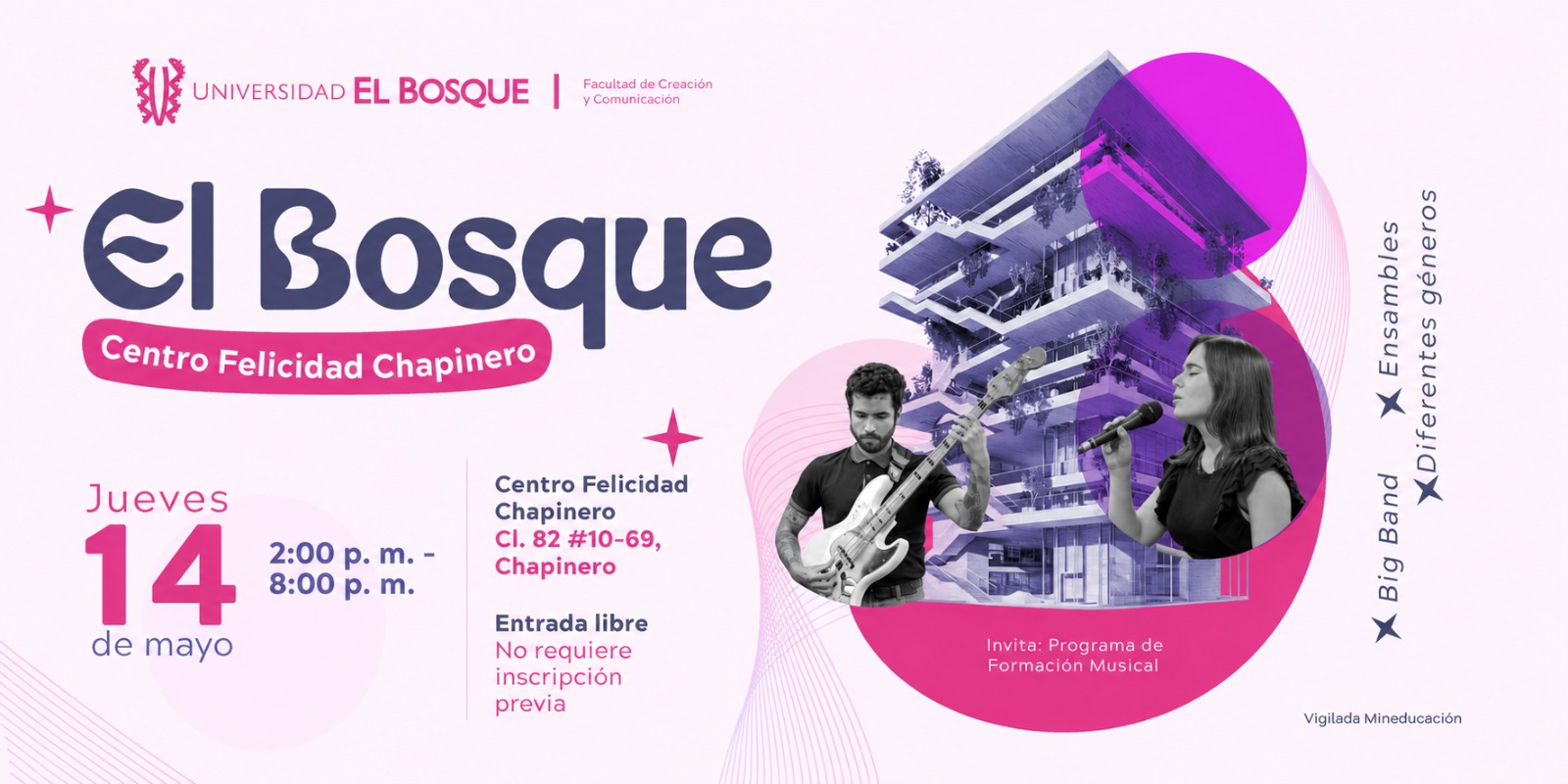 Afiche Formación Musical el Bosque.