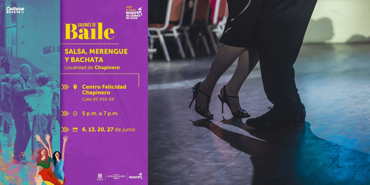 Afiche de salones de baile.