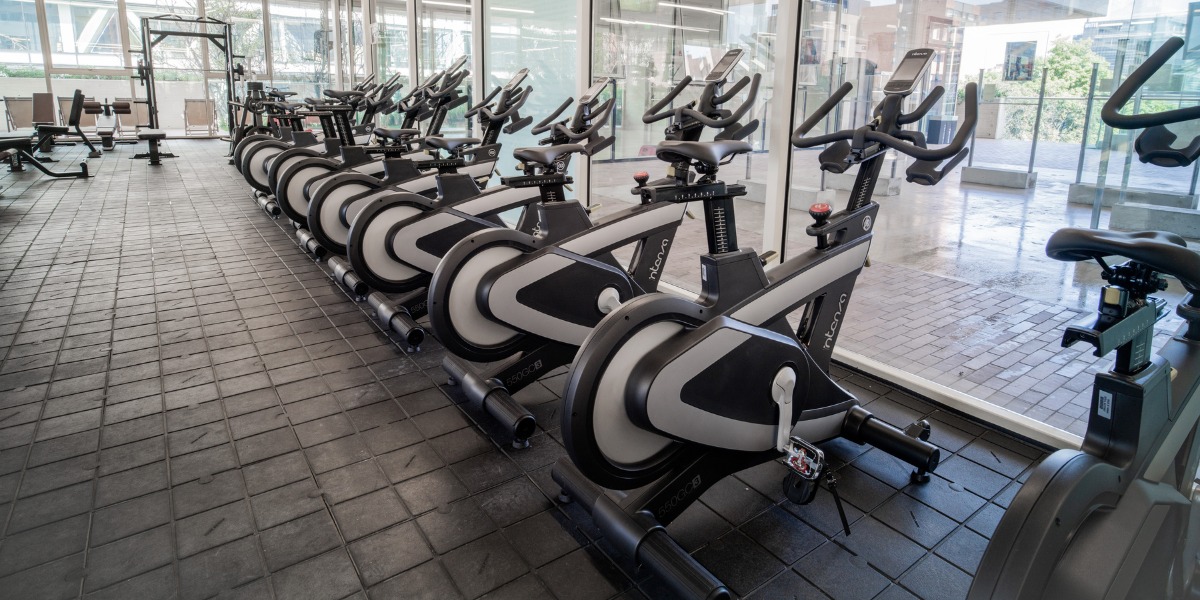 Bicicletas de Spinning.