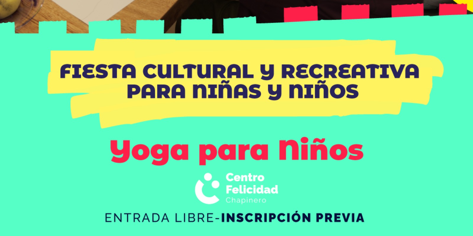 Afiche de yoga para niños.