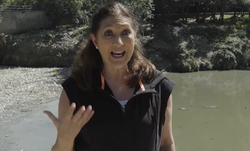 Mujer gesticulando con las manos