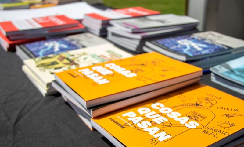 Libros en una mesa