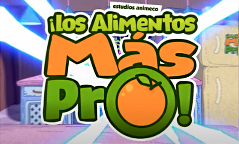 Ilustración tipográfica de la frase Los alimentos más pro