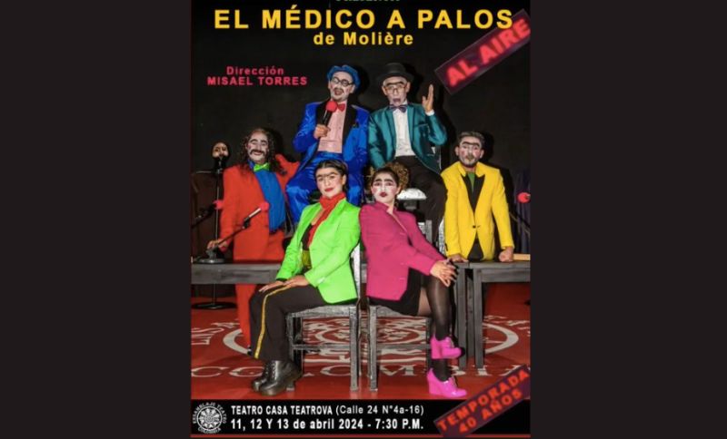 Flayer obra 'Médico a palos'