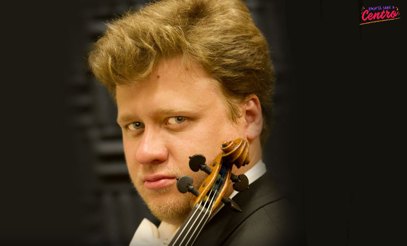 Violinista en primer plano