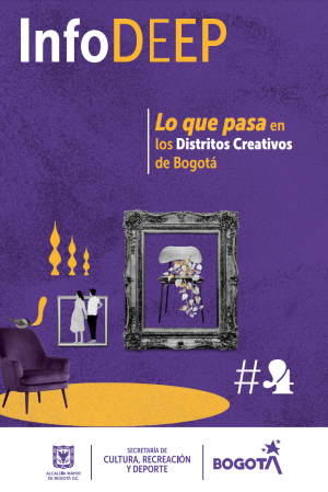 Diseño con texto InfoDeep: Lo que pasa en los Distritos Creativos de Bogotá #4