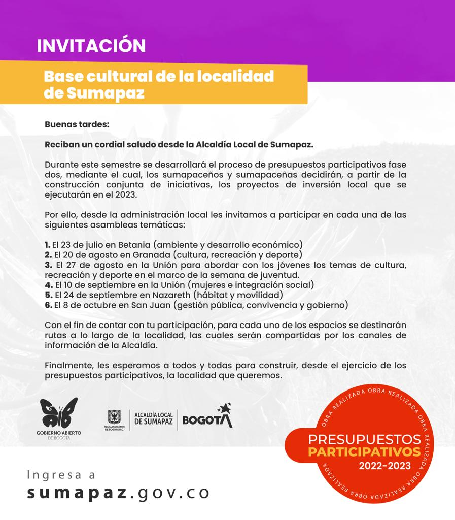 Carta de invitación