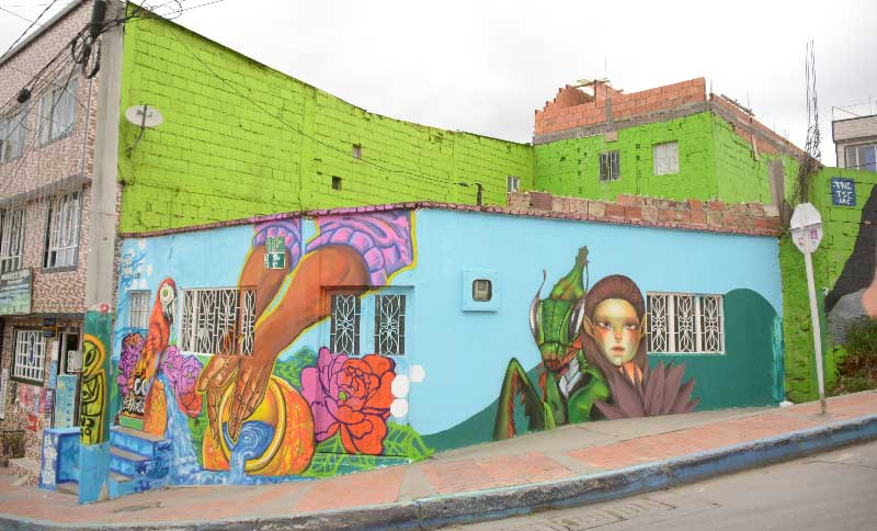 grafiti en una fachada