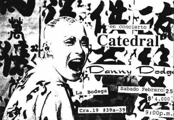 Flyer de concierto de Danny Dodge y Catedral