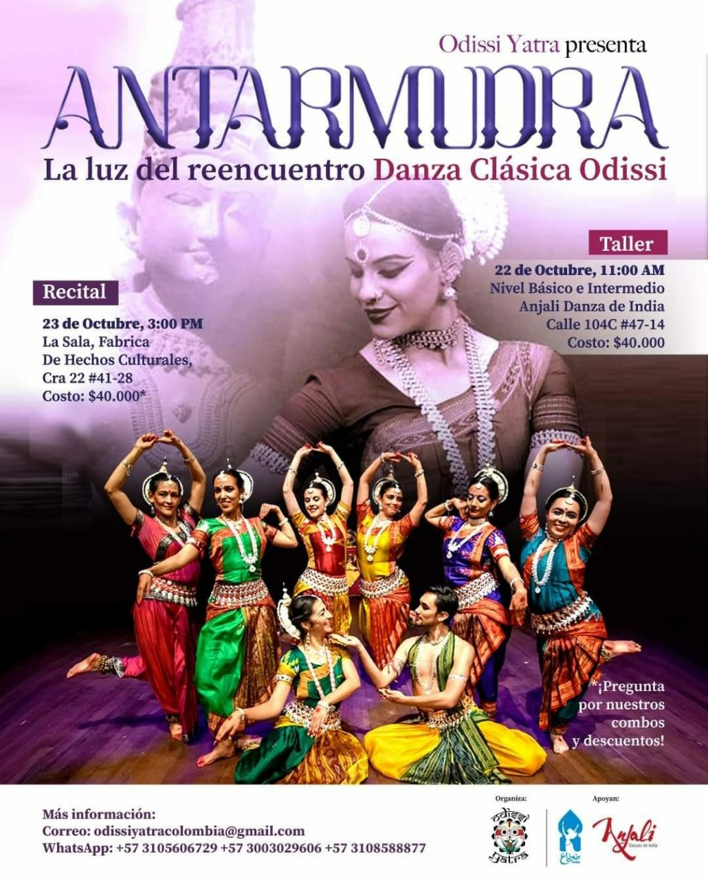 Taller y recital de Danza de la India