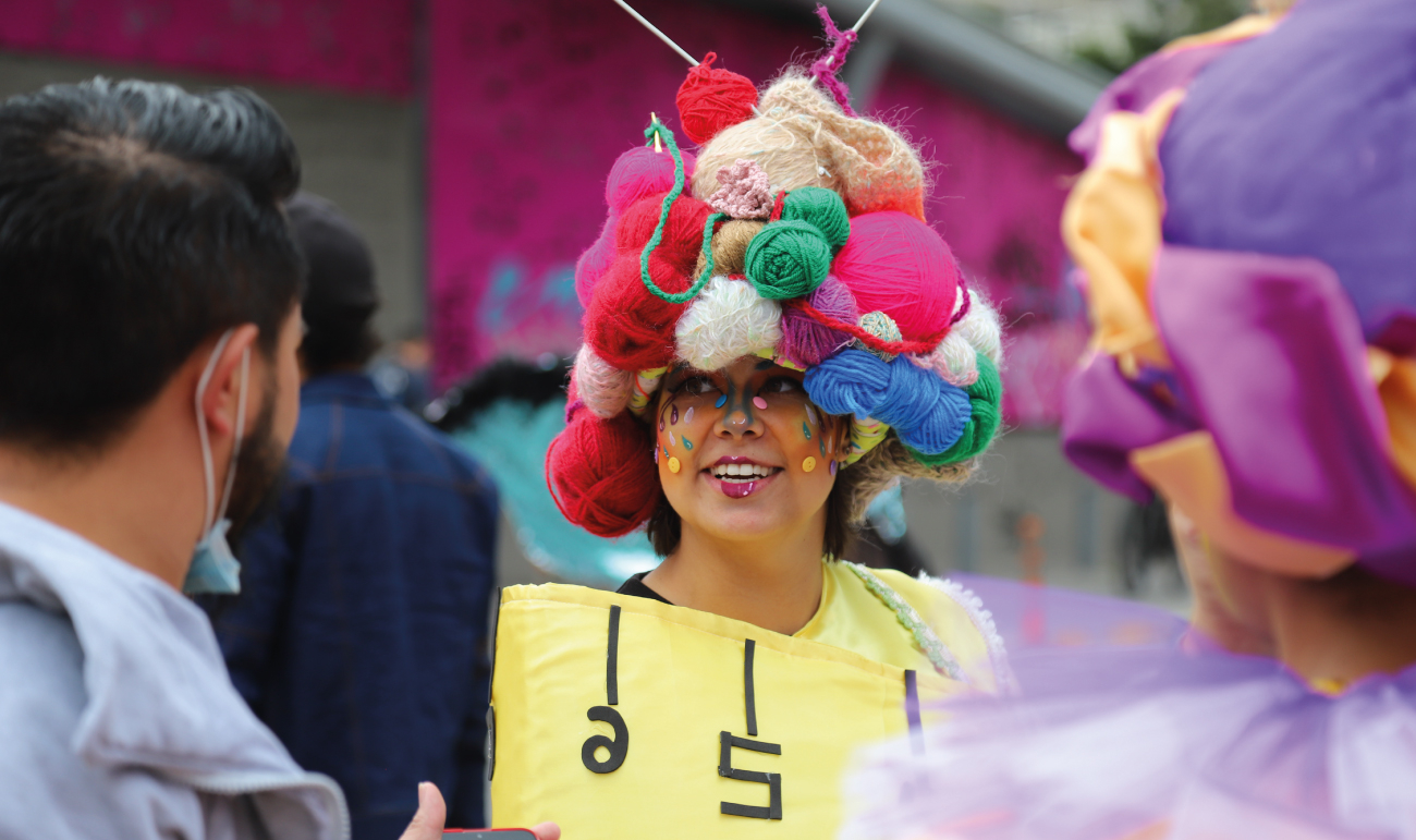 Mujer payaso