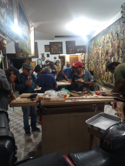 Talleres de de grabado en madera gracias a estímulo de Es Cultura Local.