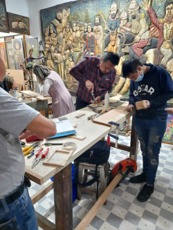 Talleres de de grabado en madera gracias a estímulo de Es Cultura Local.