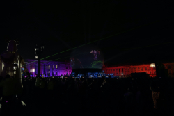 Domo en plaza de bolívar  iluminado