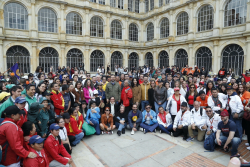 grupo de voluntarios jornada de aseo