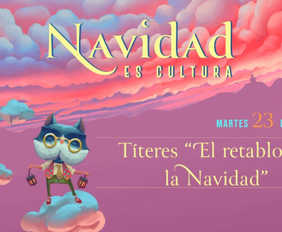 Afiche de el retablo de la navidad.