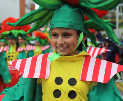 niña en carnaval