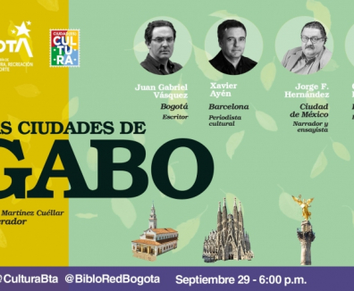 Afiche de evento Las ciudades de Gabo