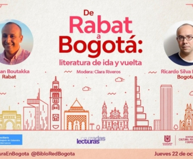 Afiche evento De Rabat a Bogotá: literatura de ida y vuelta