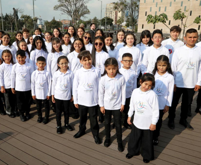El Coro Hijas e Hijos de la Paz de la Filarmónica de Bogotá será nuevamente embajador de paz en el mundo
