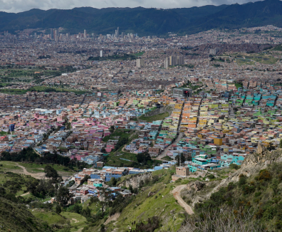 Foto panorámica de Bogotá desde Ciudad Bolívar