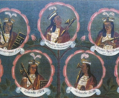 Sapa inkakuna, cuadro cuzqueño del siglo xvii