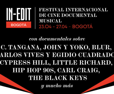 Pieza gráfica del festival In-Edit