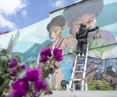 Mural en el barrio El Paraíso