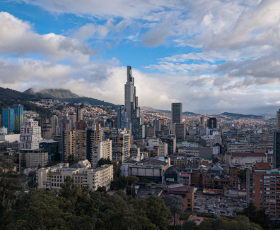 Foto panorámica de Bogotá