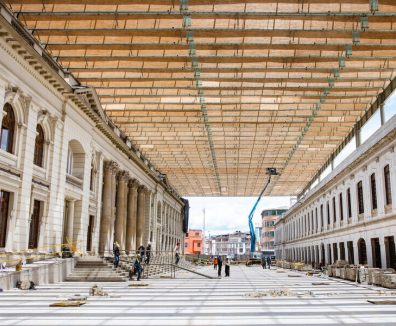 Obra arquitectónica en proceso