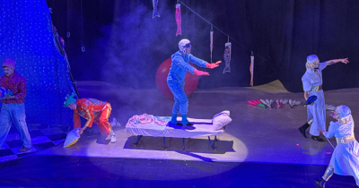 Fotografía de una presentación de circo en el Centro Felicidad Chapinero