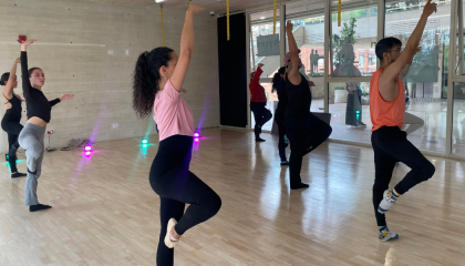 Clase de ballet.