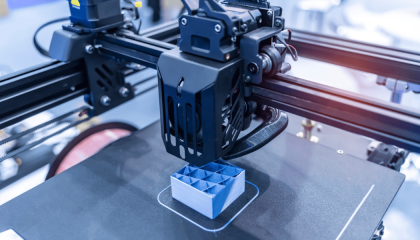 Fotografía de una impresora 3D