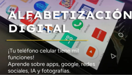 Afiche alfabetización digital.
