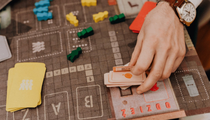 Foto de juegos de mesa.