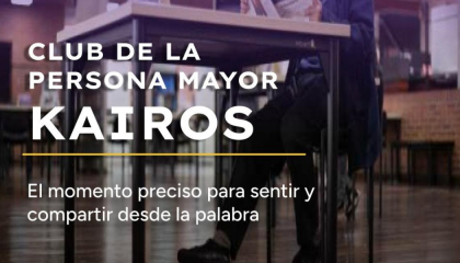 Afiche club de la persona mayor.