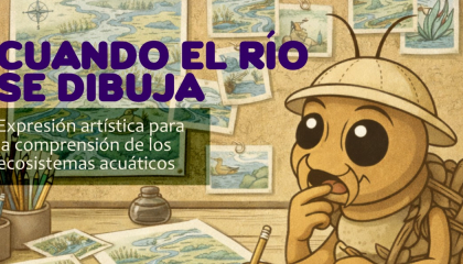 Afiche de cuando el río se dibuja.