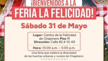 Afiche de Feria Felicidad.