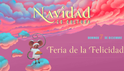 Afiche feria de la felicidad.